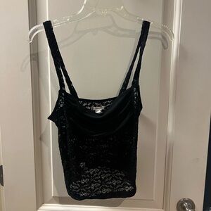 Kimchi Blue Urban Outfitters Lace partially sheer Tank Top
